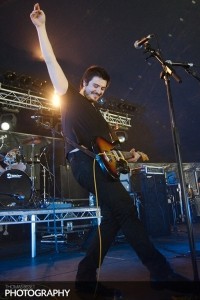 Iain McLaughlin and The Outsiders performing at Belladrum 2012