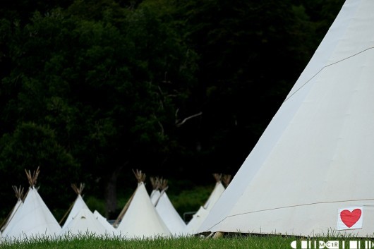 The luxury camping always looks impressive when it is set up