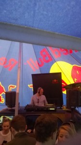 Ally Ridgers playing the Red Bull 'stage'.