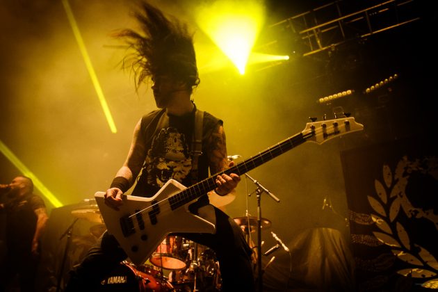 THURSDAY 1ST DECEMBER 2016: Killswitch Engage perform at the Ironworks in Inverness, United Kingdom